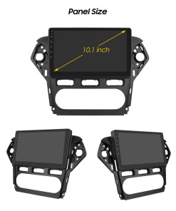 Kit de instalacion para pantalla de 10" en Ford Fusion (2009-2014) NEGRO