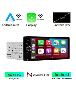 MONITOR NAVIPLUS 6,9" CARPLAY & AND-AUTO WIRELESS