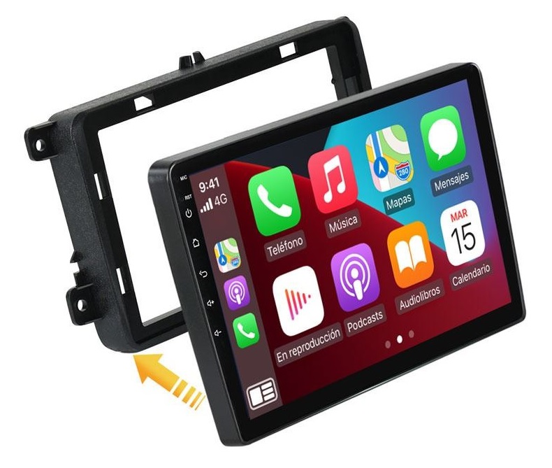 Kit de instalacion para pantalla de 10" en Volkswagen, Seat y Skoda
