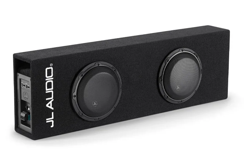 CAJON AUTOAMPLIFICADO CON DOBLE SUBWOOFER JL AUDIO 8W3 8" 500W RMS