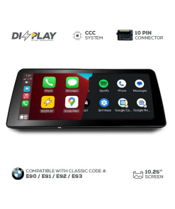 Pantalla multimedia ZZ2 de 10,25" para BMW Serie 3 (E90/E91/E92/E93) 2005–2008 equipado con el sistema CCC