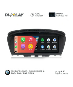 Pantalla multimedia ZZ2 de 8,8" para BMW Serie 3 (E90/E91/E92/E93) 2005–2008 equipado con el sistema CCC
