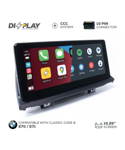 Pantalla multimedia ZZ2 de 10,25" para BMW X5 (E70/E71) 2007–2009 equipado con el sistema CCC