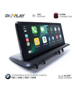 Pantalla multimedia ZZ2 de 10,25" para BMW Serie 1 (E81/E82/E87/E88) 2009–2013 equipado con el sistema CIC