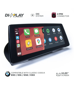 Pantalla multimedia ZZ2 de 10,25" para BMW Serie 3 (E90/E91/E92/E93) 2009–2012 equipado con el sistema CIC