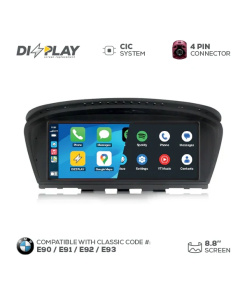 Pantalla multimedia ZZ2 de 8,8" para BMW Serie 3 (E90/E91/E92/E93) 2009–2012 equipado con el sistema CIC