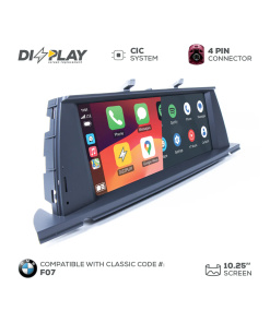 Pantalla multimedia ZZ2 de 10,25" para BMW Serie 5 GT (F07) 2009–2012 equipado con el sistema CIC