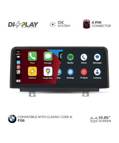 Pantalla multimedia ZZ2 de 10,25" para BMW Serie 6 (F06) 2009–2010 equipado con el sistema CIC