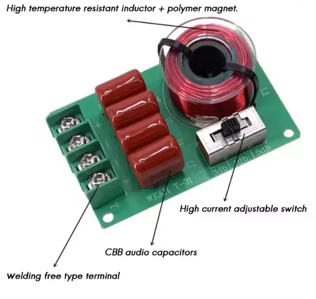 FILTRO PASO ALTOS 3KHZ 100W PARA TWEETERS