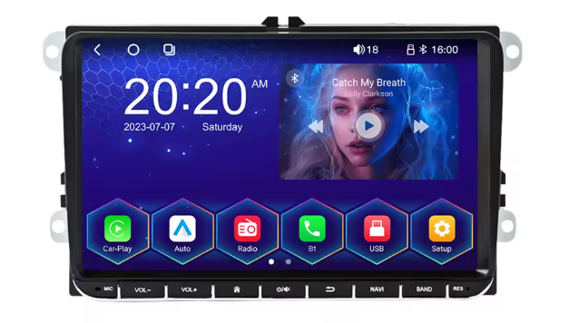 Pantalla multimedia Grupo VAG 9" LINUX con Carplay + And. Auto wireless