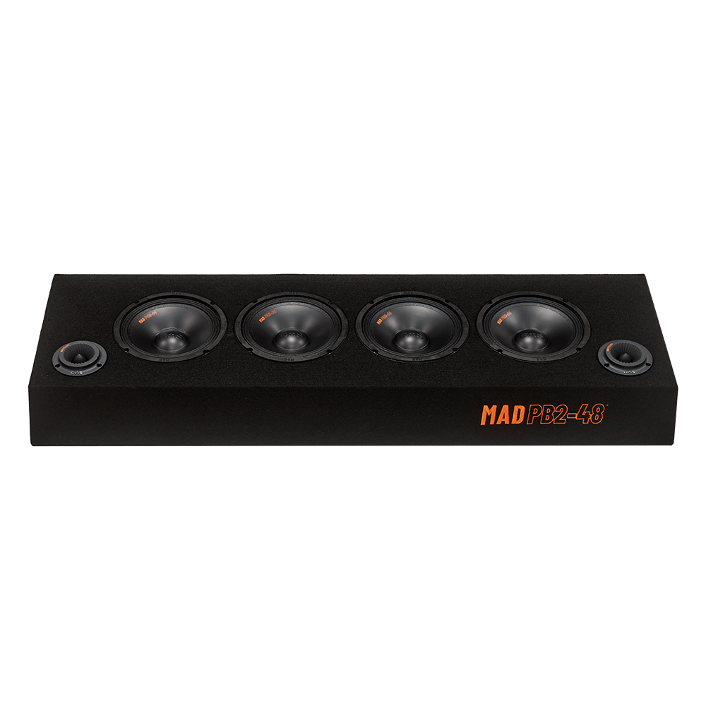Caja GAS AUDIO 4 medios 6,5" + 2 Tweeters con 500W RMS y 2+2 OHMIOS - Imagen 2