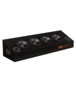 Caja GAS AUDIO 4 medios 6,5" + 2 Tweeters con 500W RMS y 2+2 OHMIOS