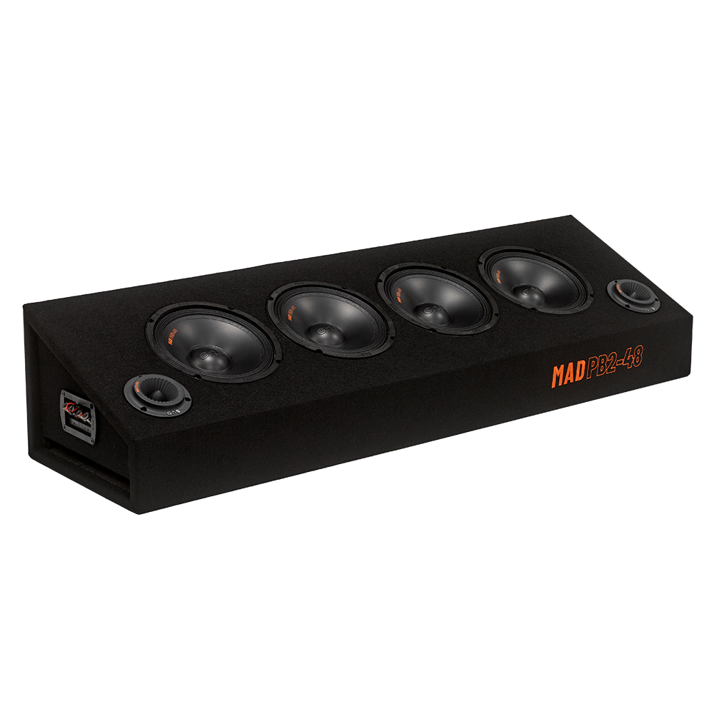 Caja GAS AUDIO 4 medios 6,5" + 2 Tweeters con 500W RMS y 2+2 OHMIOS