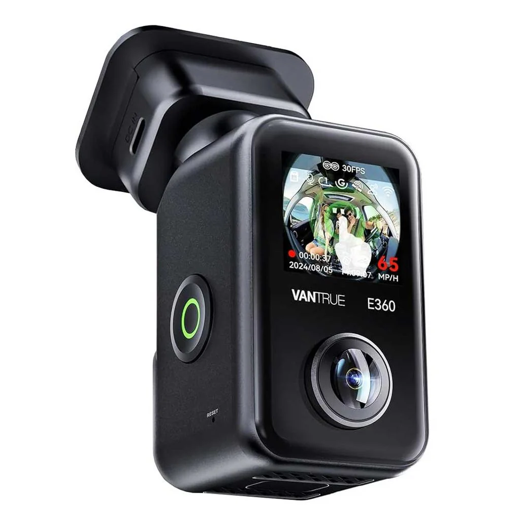 Cámara DVR Vantrue E360 5K con pantalla 1,54", 360º, Wifi y GPS - Imagen 3