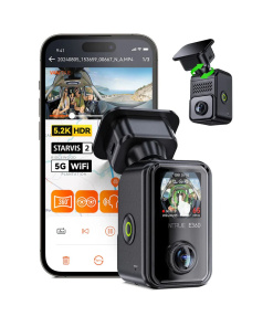 Cámara DVR Vantrue E360 5K con pantalla 1,54", 360º, Wifi y GPS