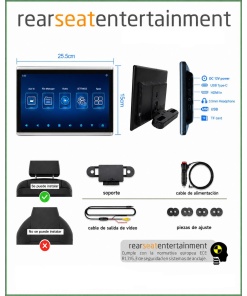 1 MONITOR TRASERO 10,1" ANDROID+WIFFI+USB+HDMI