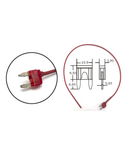 MINI FUSIBLE 10A CON CABLE (UNIDAD)