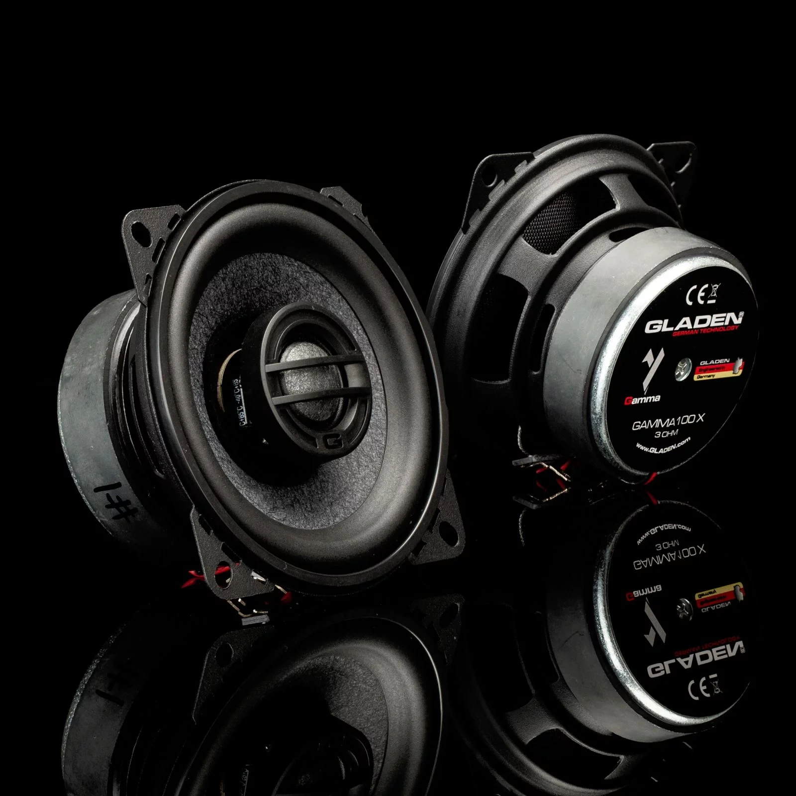 Altavoces Gladen Gamma GW100X - 2 vias coaxial 4" 80W RMS 3 Ohmios