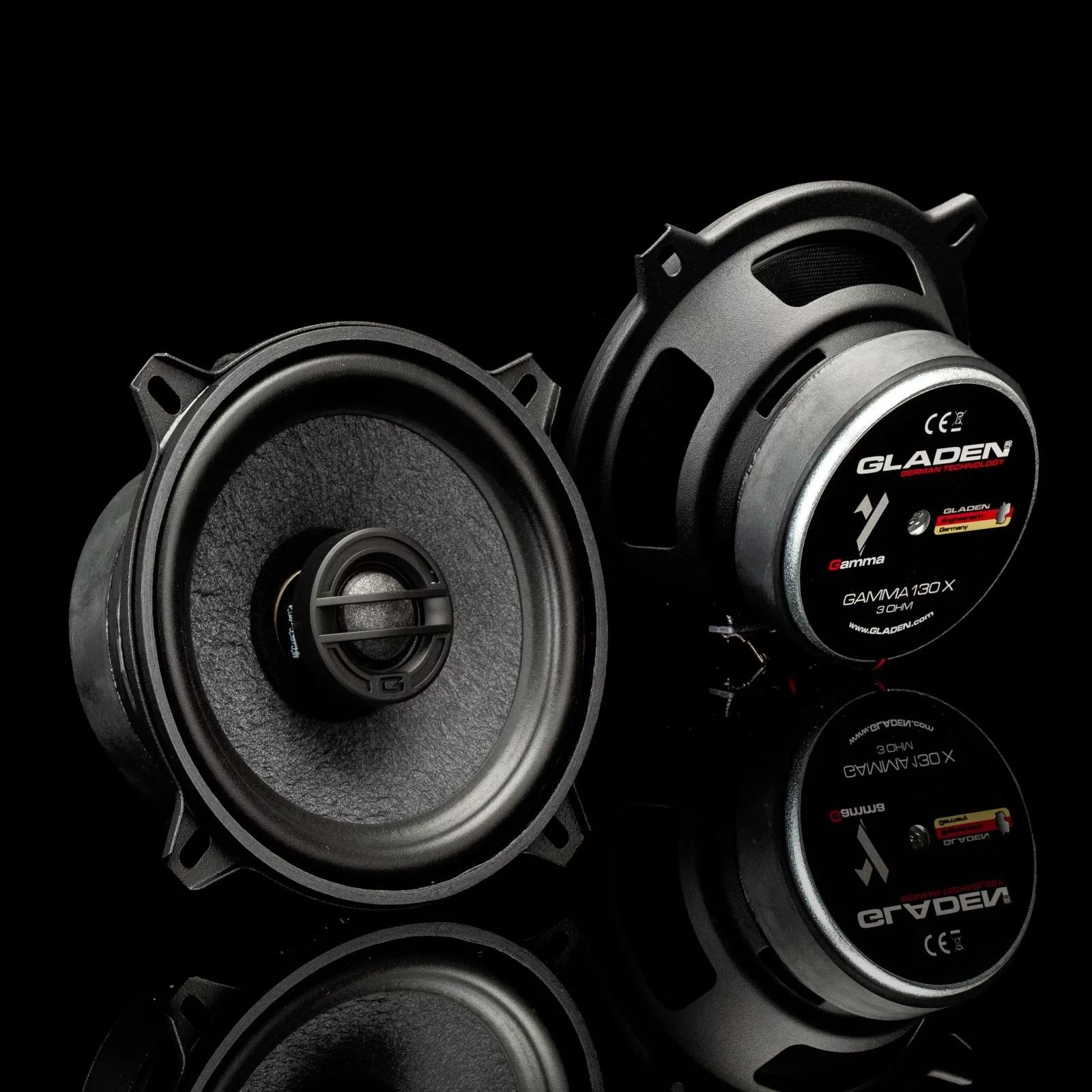 Altavoces Gladen Gamma GW130X - 2 vias coaxial 5" 80W RMS 3 Ohmios