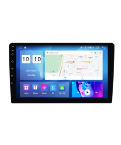 Pantalla multimedia QLED HD 9" Android 14 4+64Gb 8 core 1.6Ghz Carplay + And. Auto wireless